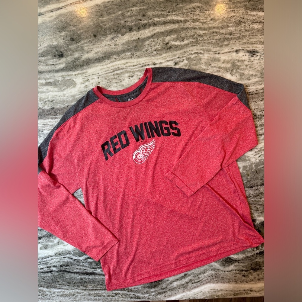 Detroit Red Wings Long Sleeve Shirt Mens